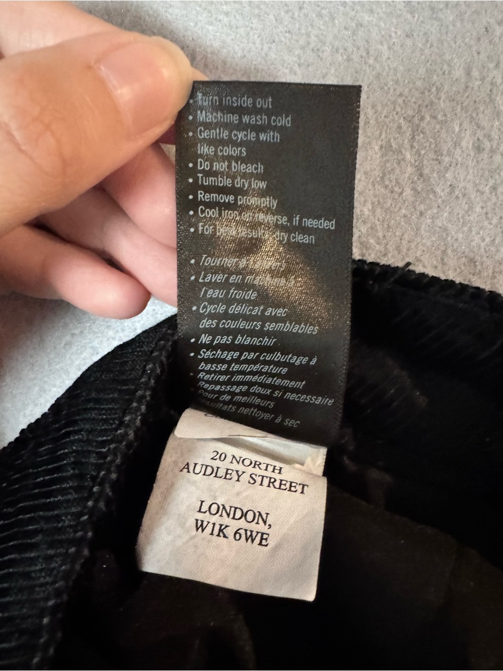 PAIGE Harper Velvet Corduroy Wide Leg Pants Size 27 - Picture 8 of 9